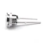 Универсальный сливной клапан на сиденье унитаза, 384858 мм, двойная кнопка, 2 стержня, переключатель для ванной комнаты