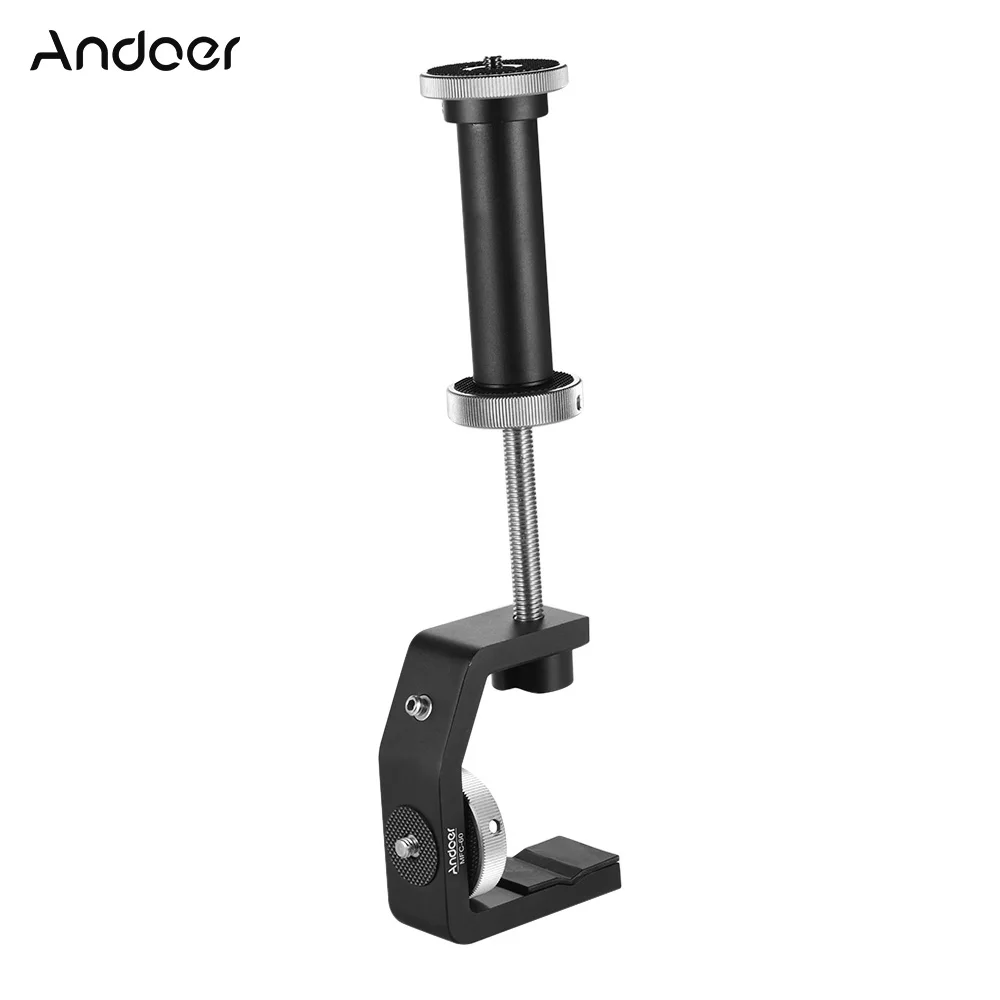 Andoer MFC 60 оконный стеклянный зажим Сверхмощный для фото стола дерево c образный