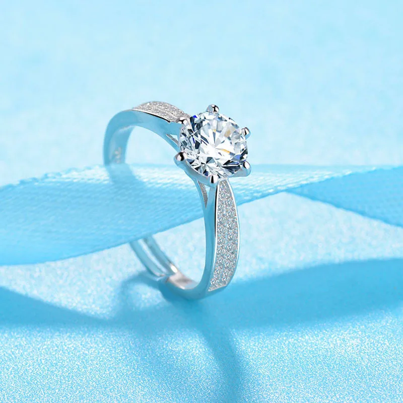 New 925 Sterling Silver Wedding Bands Ring for Women Jewelry Crystal from Austrian Engagement Anniversary Gift | Украшения и