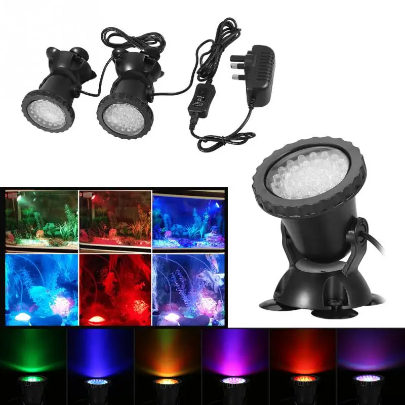 Новый аквариумный прожектор светодиодное водонепроницаемое освещение RGB