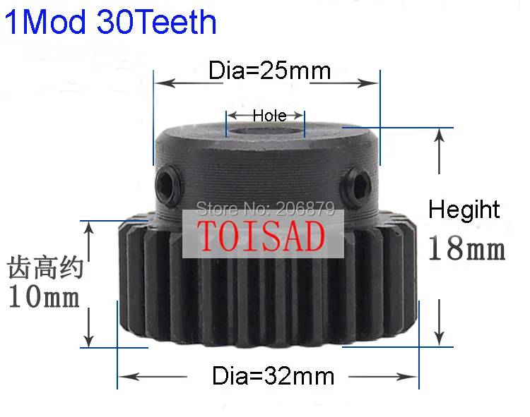 12Pcs 1 mod 15*15*1000 mm mold Gear rack Precision+6Pcs 30 Teeth toothed Matching Pinion | Обустройство дома
