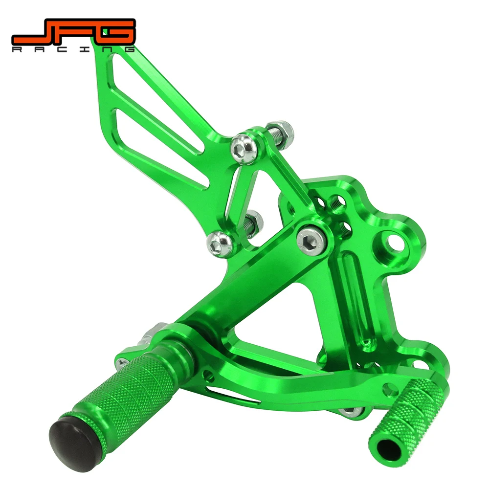 Алюминиевые CNC Регулируемые подножки для мотоциклов педалей заднего хода KAWASAKI