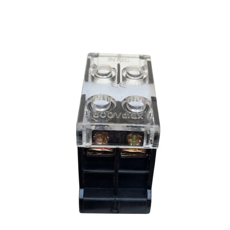 Клеммная колодка IN-12BK (20A 2 P) на din-рейке Европейское соединение с пластиной