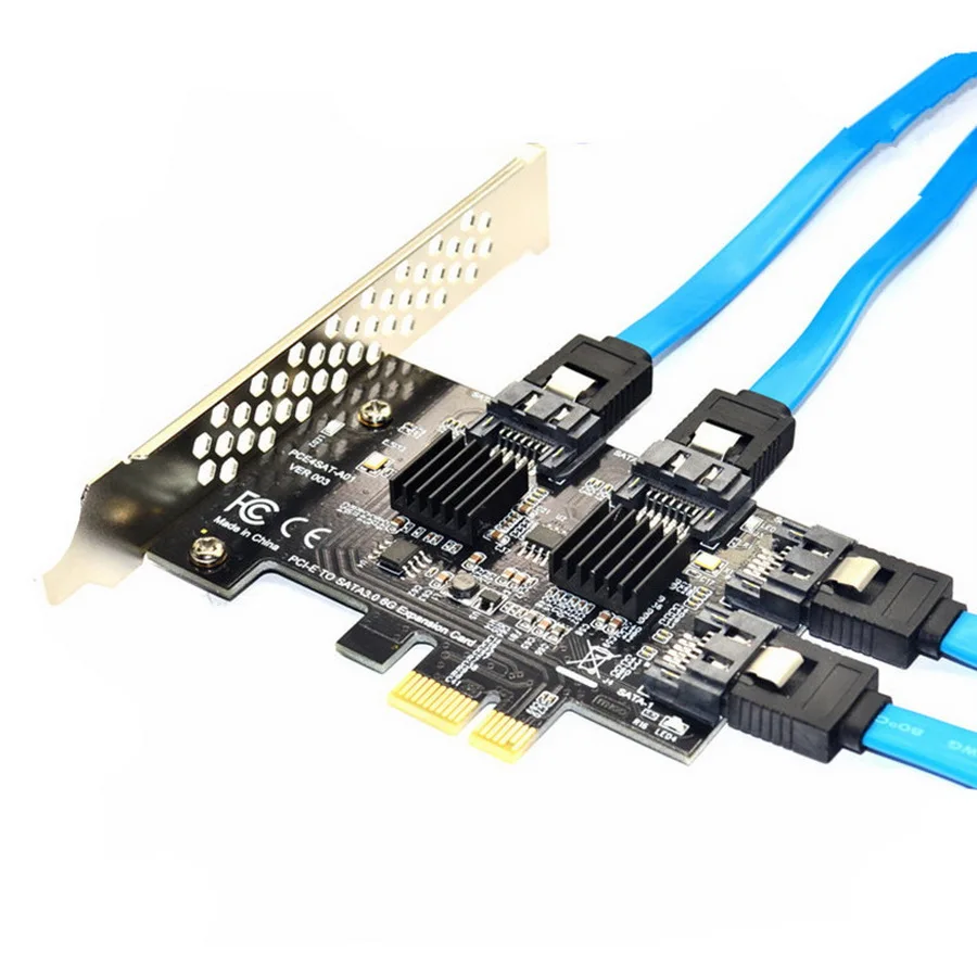 50 шт. контроллер SATA3 PCI E/PCIE/PCI Express SATA 3 усилитель расширения/карта E PCIE x1 адаптер