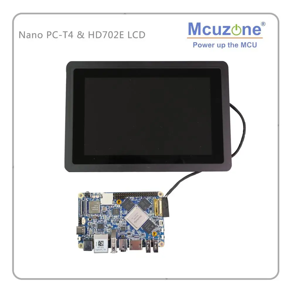 FriendlyELE NanoPC-T4 HD702E Rockchip RK3399 Cortex-A72 Cortex-A53 VR AI OpenCV TensorFlow MIPIDual band wifi M.2PC EC20 4G EMMC |