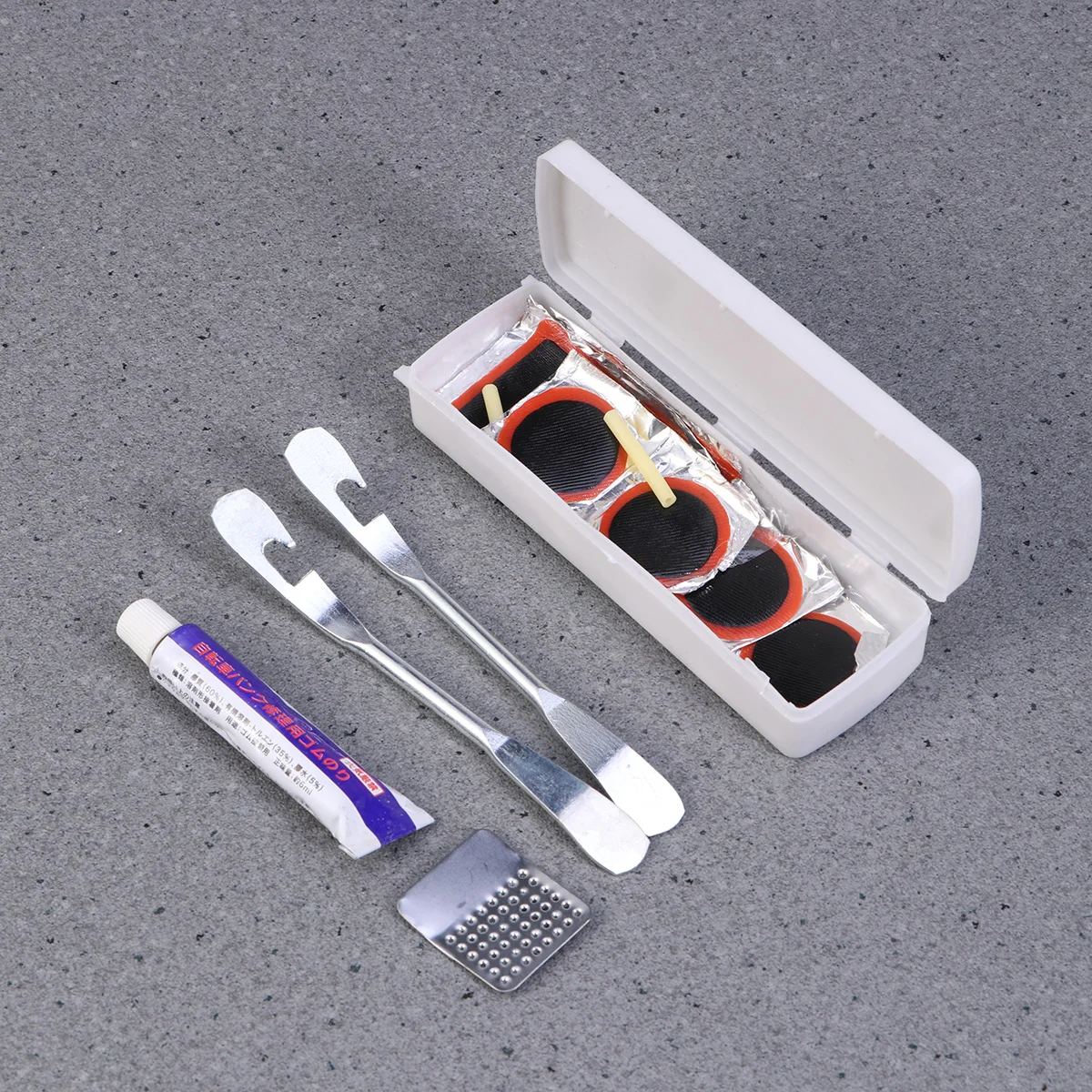 1set Bike Wheel Tire Repair Tools Kits Patch Kit Professional High Quality Flat For Bicycle Inflatable Dinghies | Автомобили и