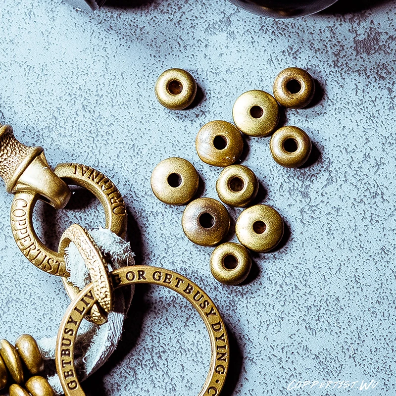 Coppertist. wu 7 5/8 5 мм латунные втулки металлические бусины-разделители для