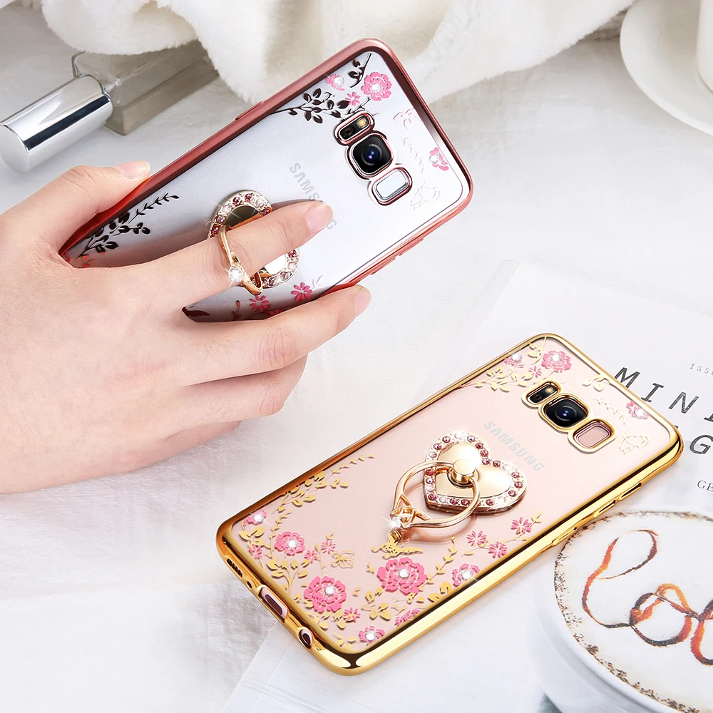KISSCASE для Samsung Galaxy S8 плюс S7 S6 край S5 S4 S3 A5 J5 J7 A3 J3 2016 2017 роскошное бриллиантовое