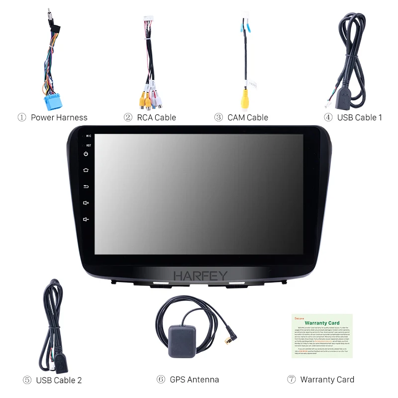 Harfey 9 &quotAndroid 8 1 для Suzuki Baleno 2016 in dash Car radio GPS auto Bluetooth навигация 3G WIFI беспроводное