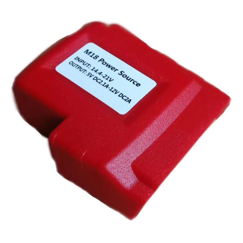Usb Power Converter Dc 12V Adapter For Milwaukee 18V Battery M14.4V M18V 5V2.1A Source Li-Ion |