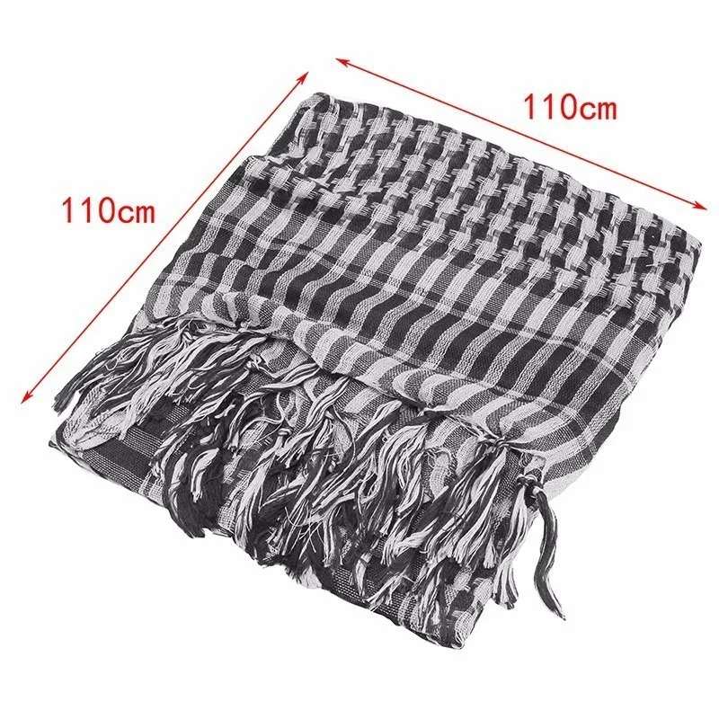 Качественный шарф в арабском стиле Kaffiyeh хлопок Удобный спортивный шарф песочный шарф Cs Go аксессуары для улицы 110 см* 110 см