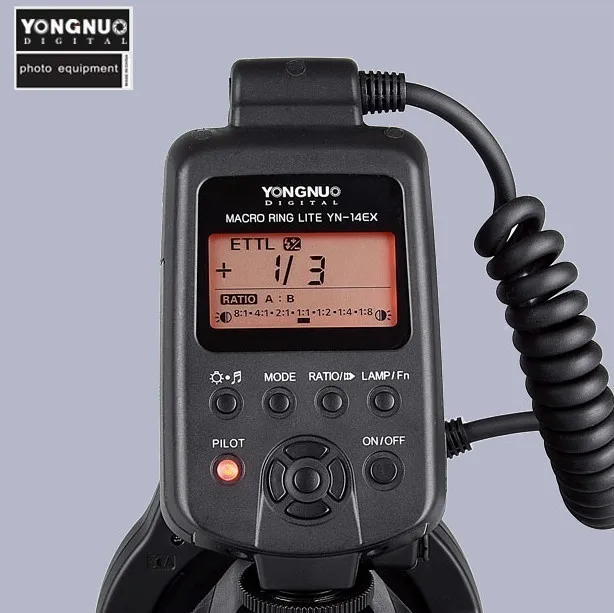 Yongnuo ttl макро кольцо вспышка светильник ing светильник YN-14EX для камер Canon как MR-14EX
