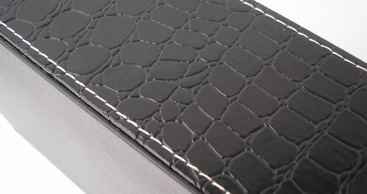 40x30 см прямоугольник croco черный поднос, обитый кожей лотки bandejas для посуды еда фруктовый шкафчик для закусок с вырезанной ручкой