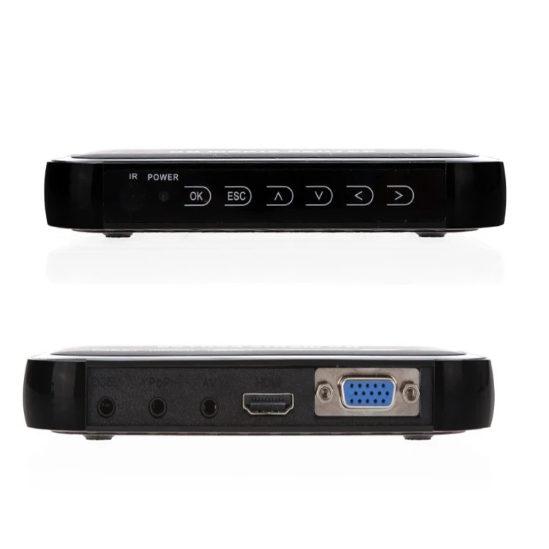 1080P full HD медиа-видеоплеер центр для HDMI, VGA, AV/USB/SD/MMC Порты и разъёмы Дистанционное Управление YPbPr кабель для SD карт флеш-накопителей USB жесткий диск