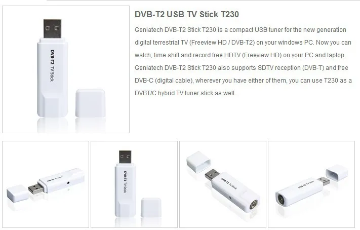 DVB T2 приемник USB HD ТВ-тюнер Geniatech Mygica T230C для DVB-T2/-T/-C USB ТВ-палка для Европы России Таиланд Сингапур