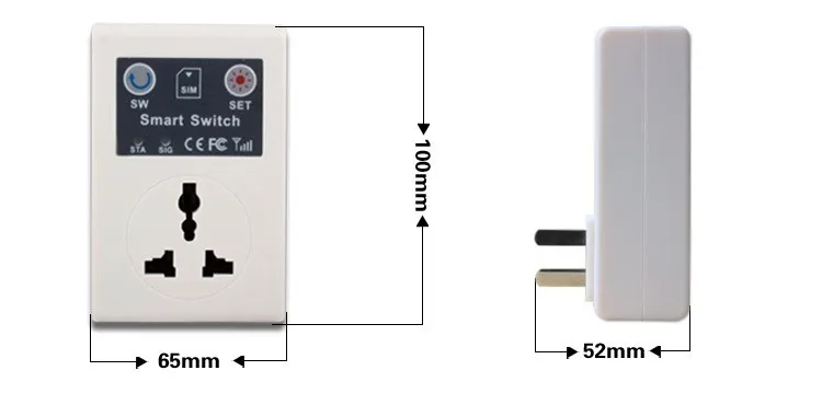 SC1-GSM мобильный телефон PDA GSM RC электрический беспроводной пульт дистанционного управления и розетки EU/UK/AU Plug