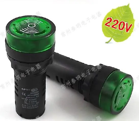 Мигающая звуковая и светильник звуковой сигнал оповещения AD16-22SM DC 12V 24 V, AC 110V 220V