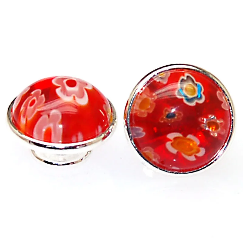 Муранское Стекло millefiori jewelpops подходит для DIY Браслеты, ожерелье, кольцо, 925 серебряное покрытие для diy ювелирных изделий