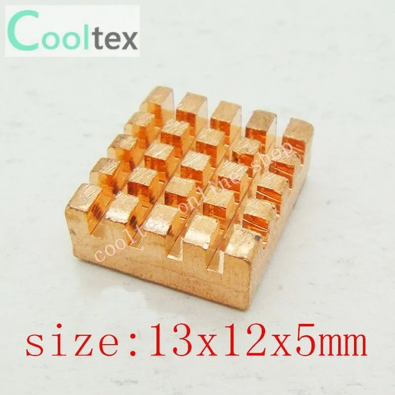 3 шт. 13x12x5 мм медный радиатор, чип cpu GPU VGA ram светодиодный IC Радиатор, кулер, радиатор