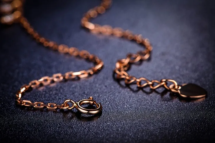 ZOCAI Бабочка 0,09 ct натуральный настоящий бриллиант 18 K розовое золото браслет ювелирное изделие S00574