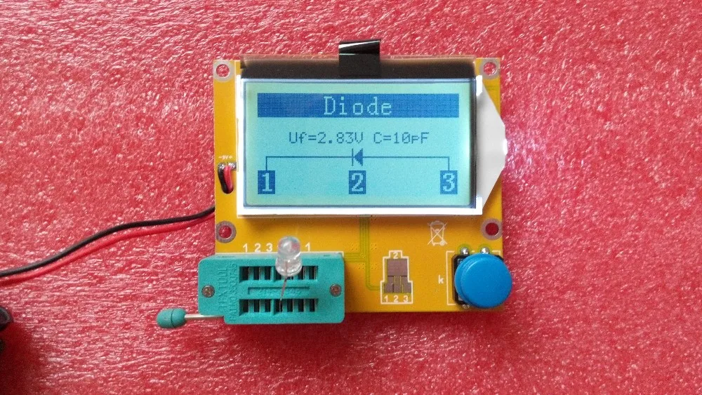 MG328 Транзистор тестер Конденсатор ESR индуктивность резистор метр NPN PNP Mosfet