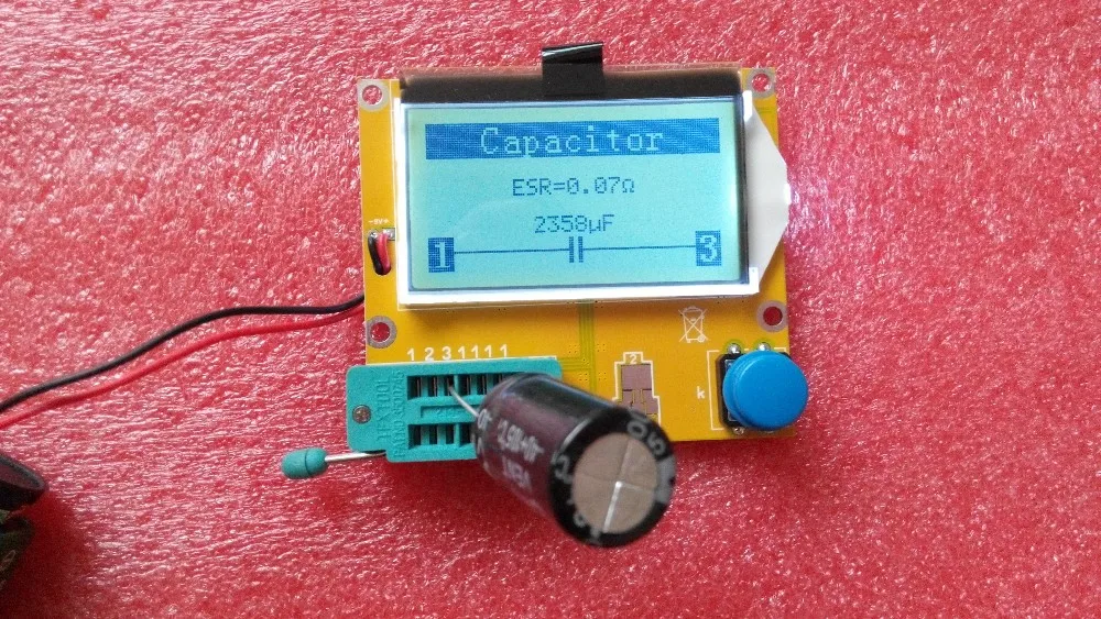 MG328 Транзистор тестер Конденсатор ESR индуктивность резистор метр NPN PNP Mosfet