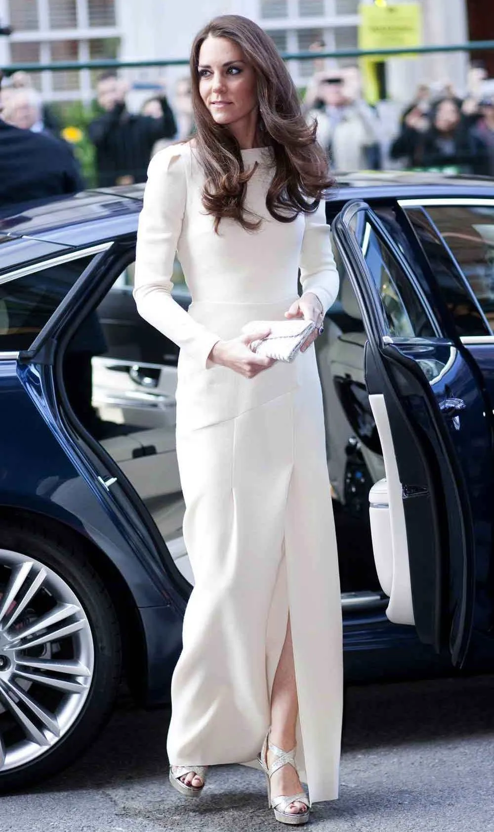 Kate Middleton, вечерние платья от Jenny Packham, знаменитостей, красное ковровое платье, винтажное, с драгоценным вырезом, с длинным рукавом, вечерние платья K13