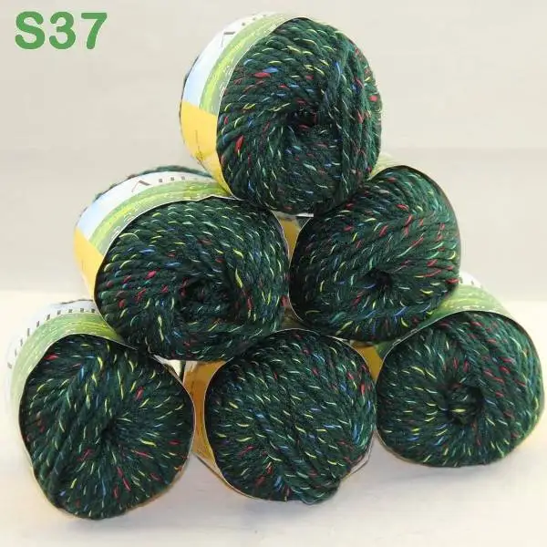 Лот из 3 BallsX50g на не сужающемся книзу массивном ботинки ручной работы; Толстая шерстяная пряжа для вязания 248-C1