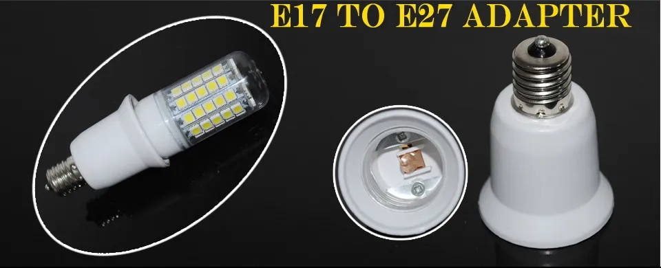 E17 патрон лампы E17 к E27 адаптер конвертер держатель лампы база для Светодиодный светильник лампы светильник ing применение 1 шт./лот
