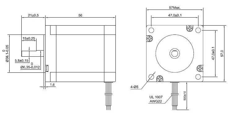 3 шт. Nema 23 шаговый двигатель 1.26Nm(178.4oz.in) 56 мм 2.8A 4-свинец Nema23 шаговый двигатель 6,35 мм вал для ЧПУ Станок токарно-винторезный с фрезерный станок