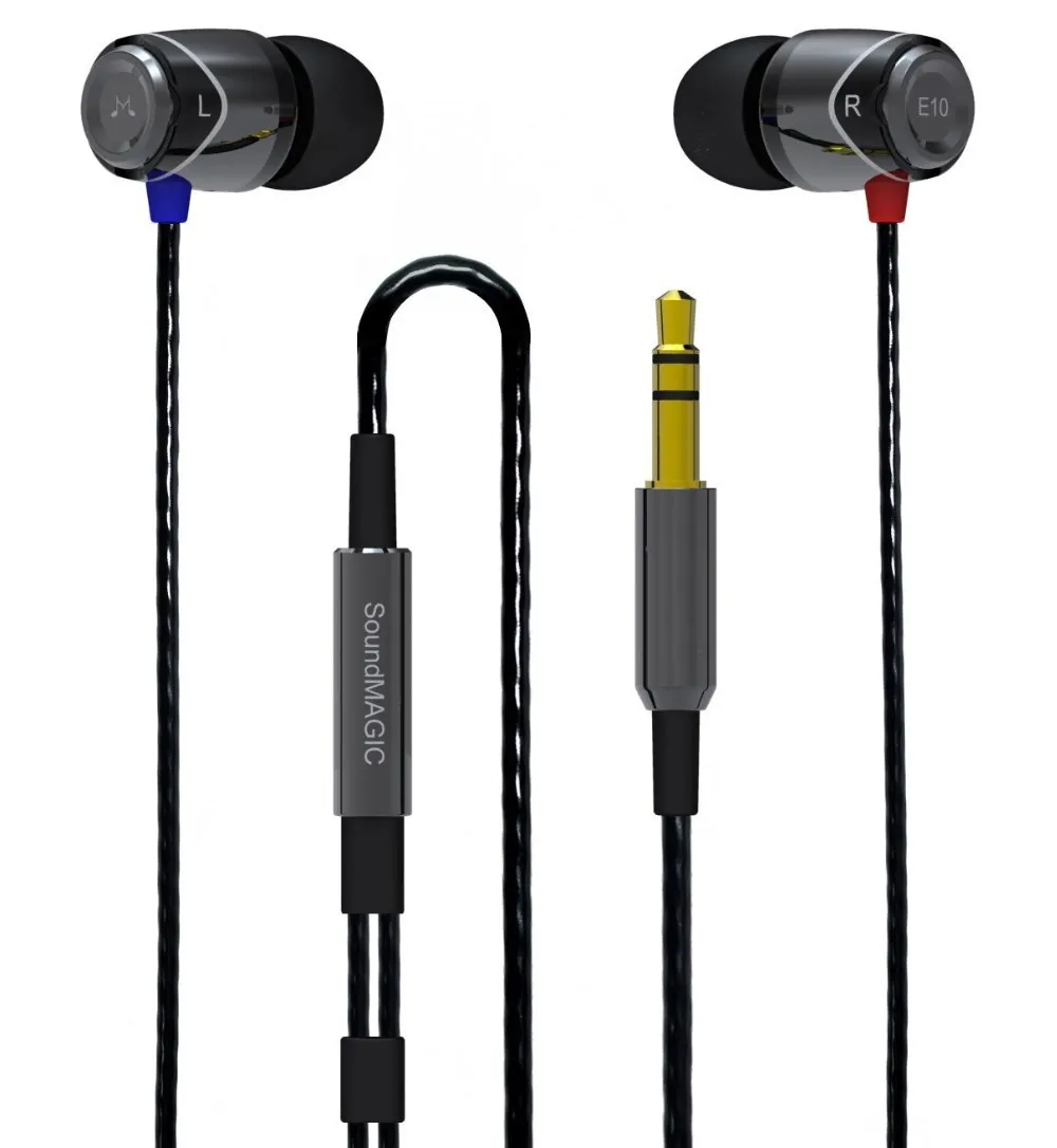 SoundMAGIC E10 шумоизолирующие наушники-вкладыши(черный Gunmetal) от SoundMAGIC