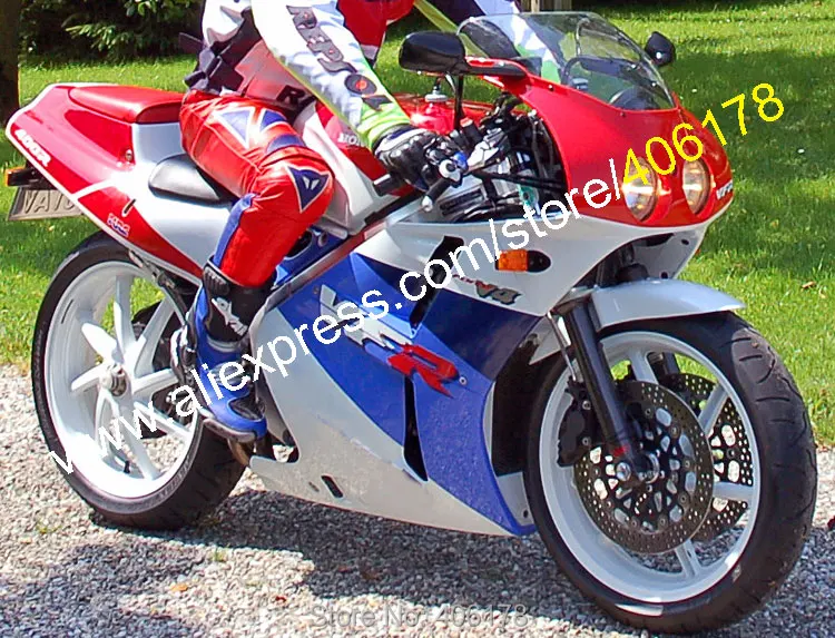 Для VFR400R NC30 V4 VFR400RR 1988 1989 1990 1991 1992 VFR400 88 89 90 91 92 Красный сине-белые мото обтекатель