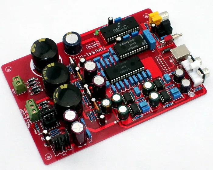 TDA1541+ SAA7220+ CS8412+ NE5534 волоконный коаксиальный USB PCM2704 ЦАП Плата YJ