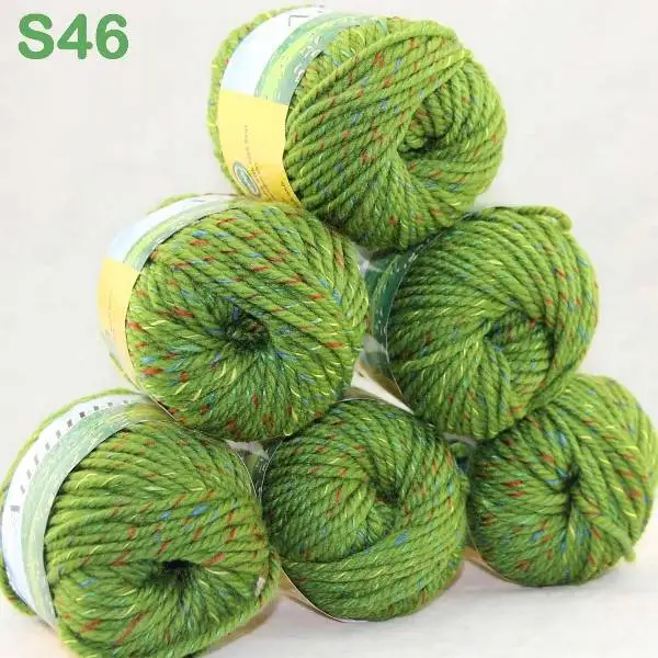 Лот из 3 BallsX50g на не сужающемся книзу массивном ботинки ручной работы; Толстая шерстяная пряжа для вязания 248-C1