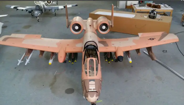 RC aircraftairplane турбинный реактивный A-10