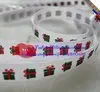 [IuBuFiGo] 3/"(9 мм) Рождественская лента X'mas лента grpsgrain 100 ярдов/лот