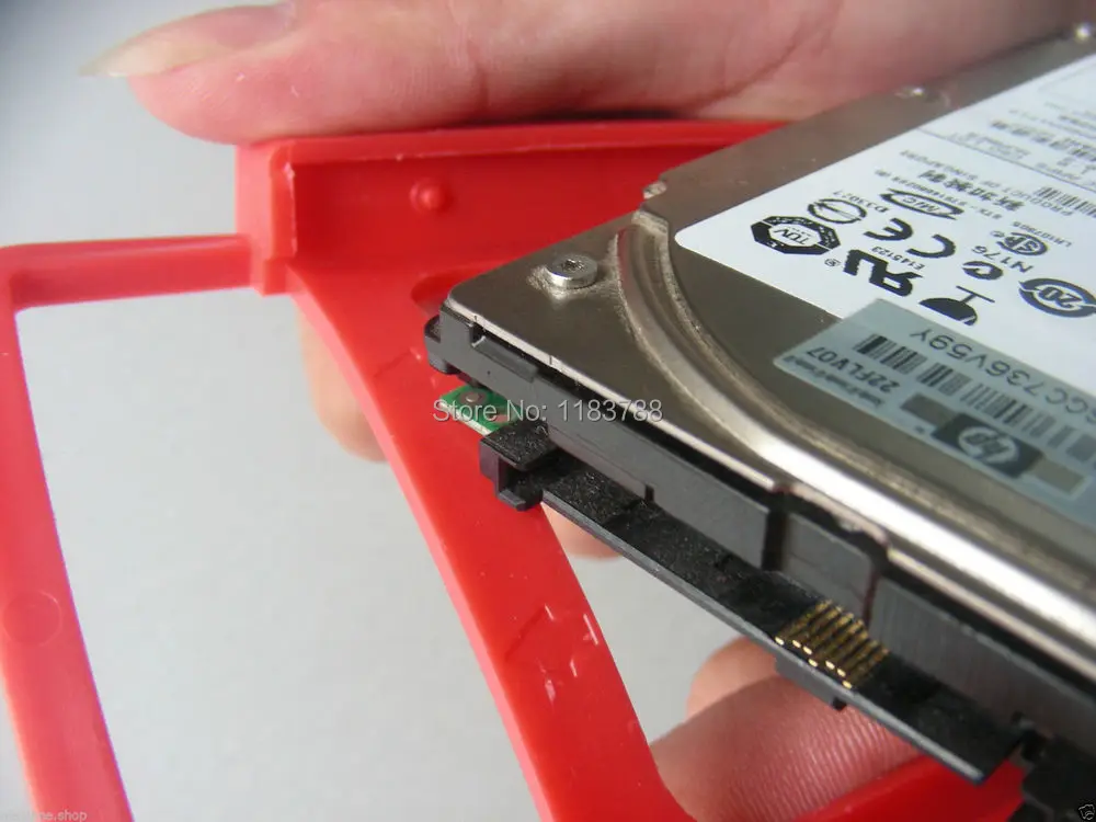 10 шт./лот пластиковый лоток для 2," до 3,5" SSD HDD кронштейн держатель лоток Caddy Bay адаптер