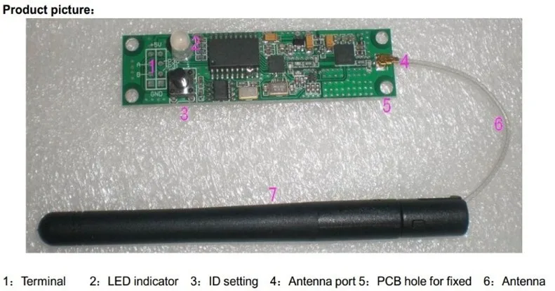 2,4 ГГц DMX512 Беспроводной приемник модуль печатной платы доска с антенной светодиодный контроллер для сценический световой эффект