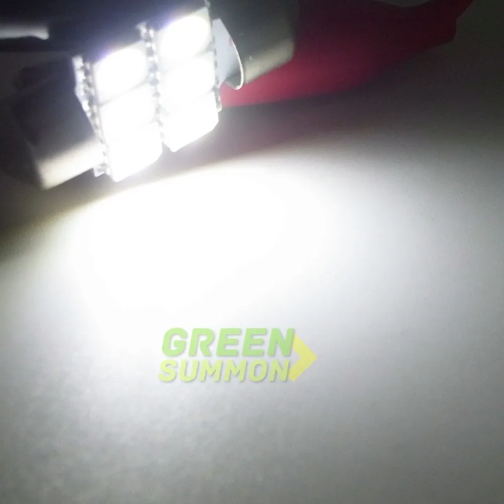 10 шт./лот 31 мм 6 5050 SMD светодиодный теплый белый и белый гирлянда Купол Карта перчатка коробка багажник замена лампочки