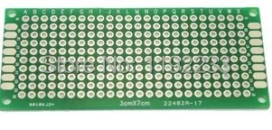 5 шт./лот 3x7 см двухсторонний Прототип PCB 3*7 прото доска для Arduino