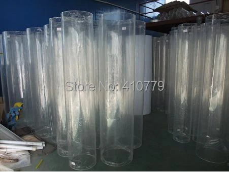 2шт OD450x10x1000mm акриловые трубки PMMA большой аквариум пластик акриловый литье Прозрачная Круглая трубка может на заказ любой размер