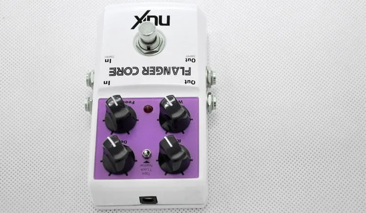 NUX Flanger Ядро топает коробки серии ядра гитары педаль эффектов нормальные и ленты фланцевые Музыкальные инструменты