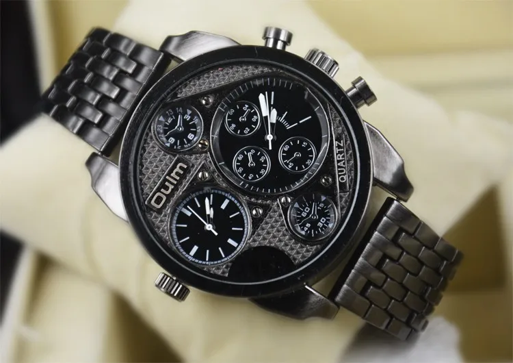 Relogio masculino Vogue Dual Time повседневные Oulm 9316 Relogio спортивные часы мужские военные армейские часы подарок кварцевые наручные часы