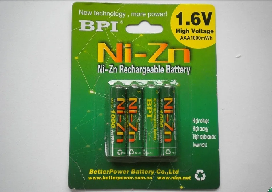 8 шт Ni-Zn 1,6 V 1,5 V AAA1000mWh аккумуляторная батарея+ 1 шт aa/aaa зарядное устройство