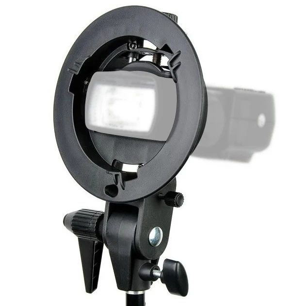 S-образный кронштейн Bowens S Mount Holder Fit T+ L speed кольцевой софтбокс speed lite