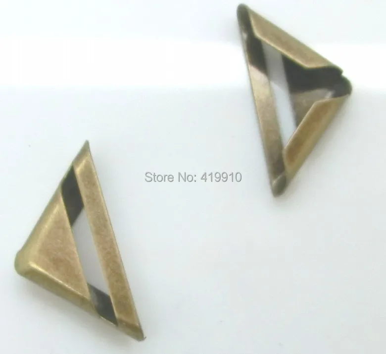 Shipping-100PCs Античная бронзовая книга Скрапбукинг Альбомы меню папки треугольник 23x17 мм J1716
