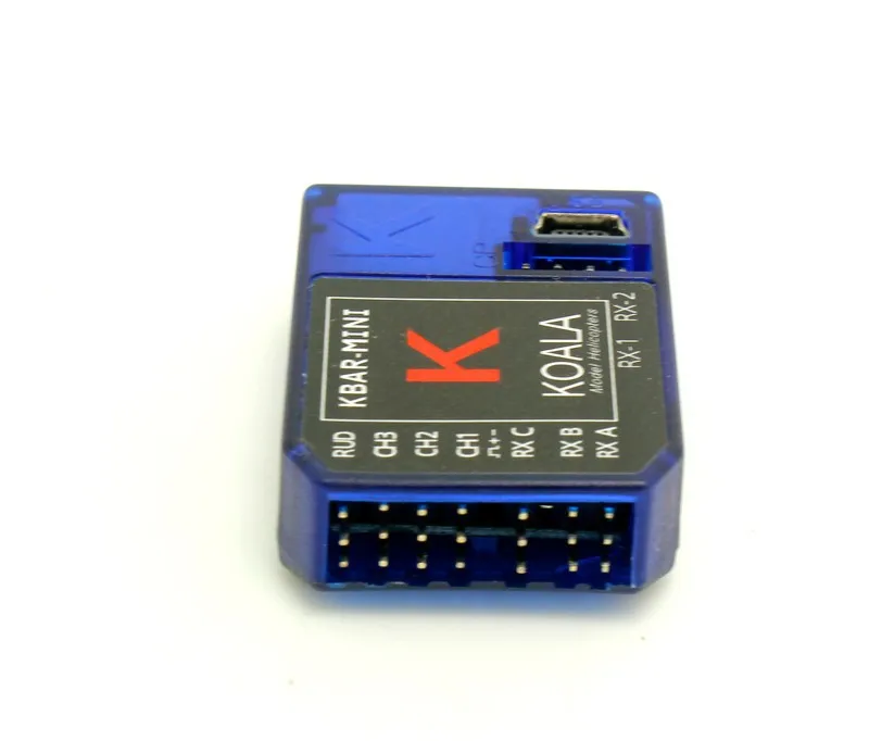 2 шт. синий Кбар K8 3 оси гироскопа Flybarless для 3D Летающий Mikado PK бар vbar Rev 5,3 цифровой полета 450 550 RC вертолет