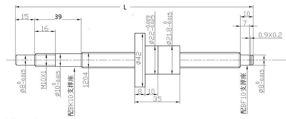 1 шт. 12 мм шариковый винт С7 шариковый винт SFU1204 220 мм плюс 1 шт. RM1204 фланец одинарная гайка CNC части BK/BF10 конец механической обработки