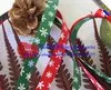 [IuBuFiGo] 3/"(9 мм) Рождественская лента X'mas лента grpsgrain 100 ярдов/лот
