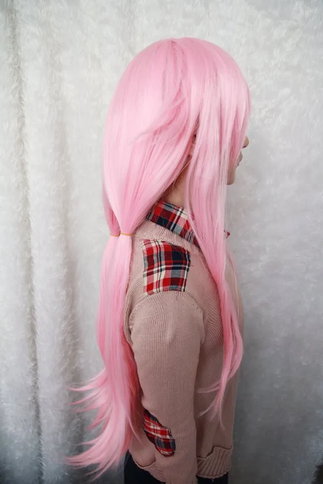 MCOSER 100 см длинные straiht kawaill Мода The Future Diary-Gasai Yuno светильник Розовый Косплей Аниме парик